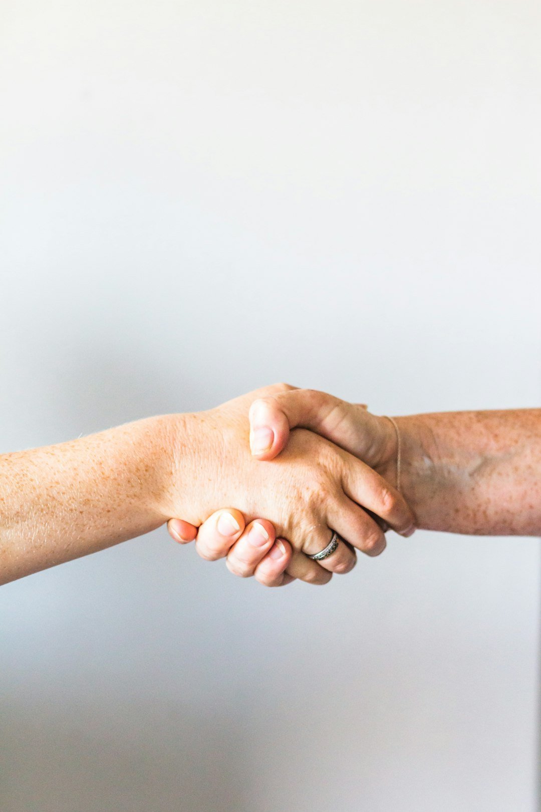 Handshake between business partners